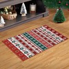 Christmas Area Rug Washable Rug Non-Slip Low Pile Farmhouse Rustic Festival Carpet - image 2 of 4