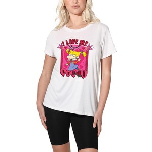 Women's Rutgats Valentine's Day Angelica I Love Me Myself And I Loose T-Shirt - 1 of 4
