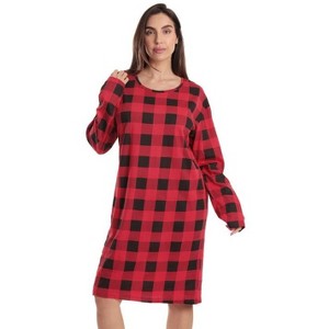 Just Love Women's Long Sleeve Cotton Nightgown - Cozy Sleepwear & Lounge Dress - 1 of 3