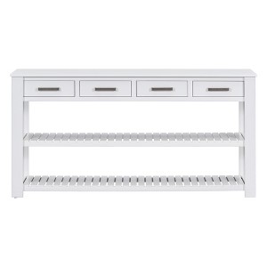Bella Depot 62.2''W Console Table with 4 Drawers and 2 Shelves - 1 of 4