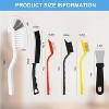 11Pcs Crevice Cleaning Brush Set, Hard Bristle Cleaning Supplies for Kitchen, Bathroom, Corner, Grout - 3 of 4