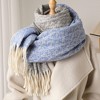 Anna-Kaci Women's Reversible Cashmere-Feel Scarf with Fringe Tassel Trim 78.5×26 Inches - 2 of 4