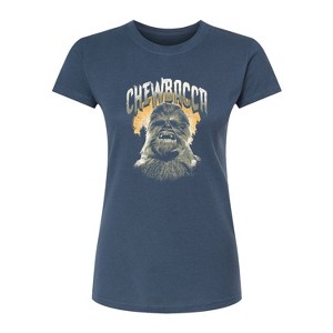 Women's - Star Wars - Chewbacca Full Moon Horror Fitted Graphic T-Shirt - 1 of 2