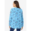 Woman Within Plus Size Perfect Printed Long-Sleeve Crewneck Tee - 3 of 4