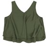 bar III Womens Ruffle Hem Knit Blouse, Green, X-Large - 2 of 2