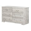 South Shore Navali 6 Drawer Double Kids' Dresser Seaside Pine: Off-White Finish - 2 of 4