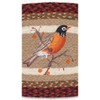 Earth Rugs Robin Bird Braided Jute Oval Placemat 13"x19" - 3 of 3