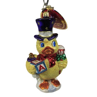 Christopher Radko 5.75" Dapper Duck Ornament Birth Baptism 1St  -  Tree Ornaments