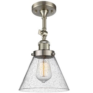 Cone - 1 Light Semi-Flush Mount In Industrial Style-14.5 Inches Tall and 7.75 Inches Wide - 1 of 1