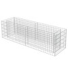 vidaXL Gabion Raised Bed Galvanized Steel 70.9"x19.7"x19.7" - 3 of 4