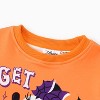 Disney Mickey Mouse & Friends Toddler Girls Minnie  Halloween Coordinate Sets Sweatshirt + Leggings Orange 2pcs - 4 of 4
