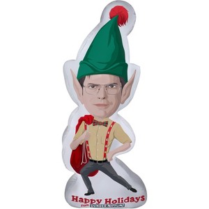 Gemmy Photorealistic Airblown Inflatable Stylized Dwight from The Office S LG Universal, 6 ft Tall - 1 of 2