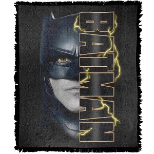 The Flash Batman Blanket 50"x60" Woven Tapestry - 1 of 4