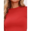 cheibear Women's Long Sleeve Crop Top with Foldover Flare Pants 2 Piece Pajama Set - 4 of 4