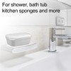 Unique Bargains Plastic Soap Dish Keep Soap Dry Soap Cleaning Storage for Home Bathroom Kitchen - 2 of 4