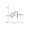 Black Bow Jewelry Sterling Silver Arizona Coyotes NHL Stud Earring - 2 of 3