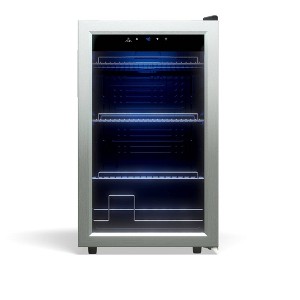 TCL 2.4 Cubic-ft Freestanding Beverage Refrigerator Silver : Target