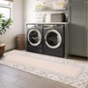 Border Geometric Area Rug Non Slip Rug Low Pile Accent Rug - 4 of 4