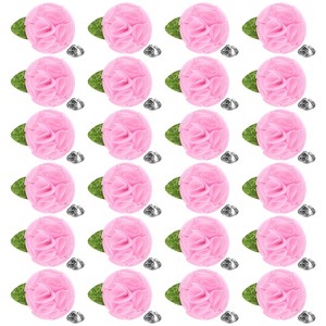 Unique Bargains Handmade Flower Brooch Boutonnieres Button Pins for Men Suits 24 Pcs - 1 of 4