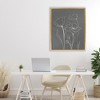 Stupell Industries Minimal Gray Poppies Floating Frame Canvas Art - 3 of 4
