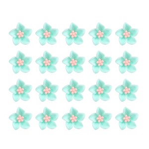 Unique Bargains Girl's Cute Small Flower Hair Clips 20 Pcs - 1 of 4