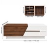 NicBex Rectangle Coffee Table Center Dining Table with Sliding Tabletop & Storage for Living Room - 3 of 4