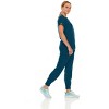Hey Collection Womens Stretch V-Neck Jogger Scrubs Set, Medical Nursing Tops with Four Pocket Pants - 3 of 4