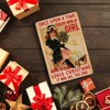 Vintage Christmas Metal Sign - "Just a Girl Who Loves Christmas" Retro Farmhouse Wall Decor - 3 of 3