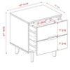 NicBex 2 Drawers Nightstand with Cutout Handles,Bedside Table with Storage Space,Mid-Century Modern Side Table for Bedroom - 3 of 4