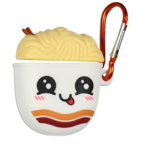 Maruchan Ramen Smiling Cup Of Noodles Airpod Generation 1 and 2 Earbud Holder with Carabiner multi-colored - 1 of 3