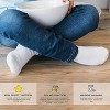 Black/Gray/White 12 pack socks for Girls or Boys, Little Kids Ages 6-10 Years - 4 of 4