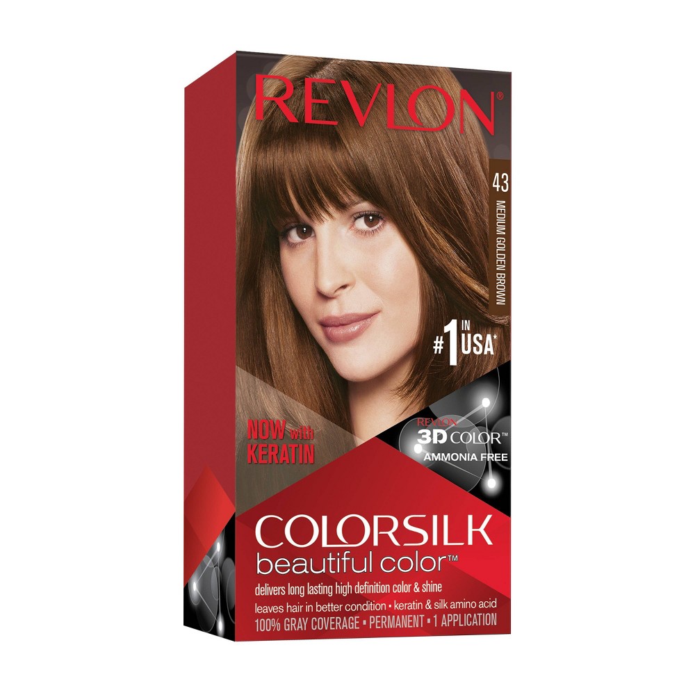 UPC 309978695431 product image for Revlon ColorSilk Beautiful Permanent Hair Color - 4.4 fl oz - Medium Golden Brow | upcitemdb.com