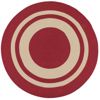 Colonial Mills Coronado Round - Red 6 Ft round Round Rug Indoor/Outdoor 100% Polypropylene