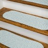 Colonial Mills Milton Houndstooth Tweed Stair Treads - Green 8"x28" (SET 13) - 3 of 4