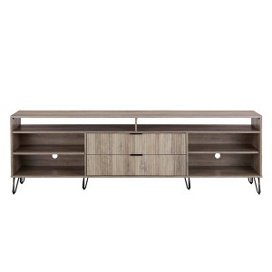 Manhattan Comfort 85" Dumbo TV Stand for TVs up to 80" Rustic Gray - 1 of 4