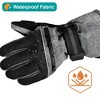 SUN CUBE Ski Gloves Men Women, Waterproof Thermal Winter Snow, 3M Thinsulate Pocket Cold Weather Outdoor Snowboard - 2 of 4