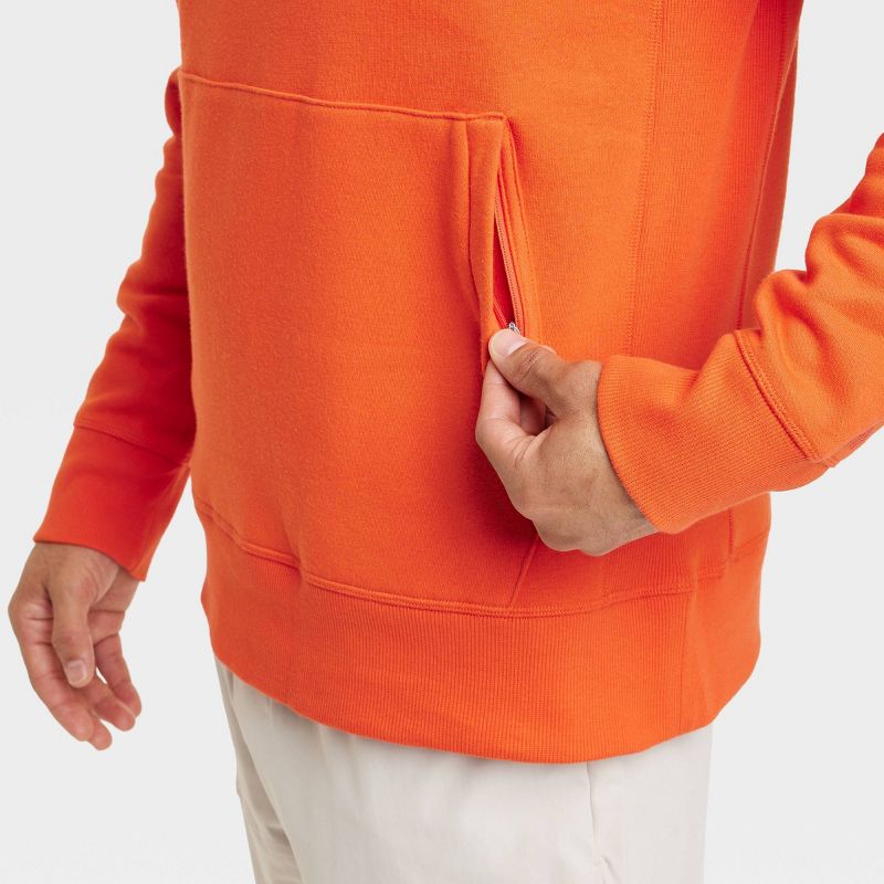 Men's Cotton Fleece Hooded Sweatshirt - All In Motion™, 3 of 8