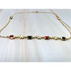 RMZ GOLD NYC 18K Gold Cute Elephant Azabache Figaro Chain Necklace - 3 of 3