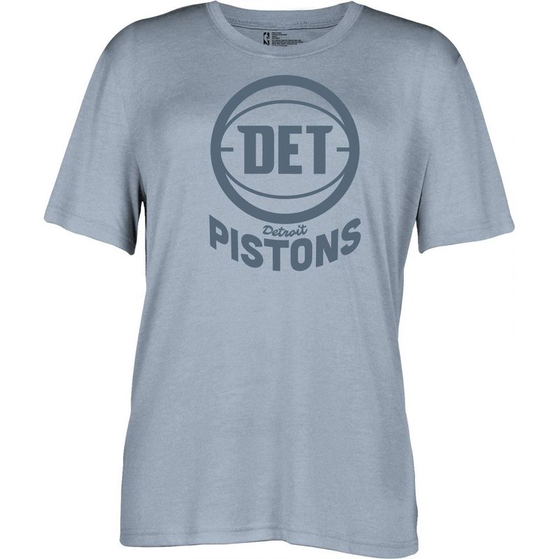 NBA Detroit Pistons Women&#39;s Short Sleeve Vintage Logo Tonal Crew T-Shirt, 1 of 5