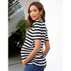maternity dress Women's Maternity Floral  Puff Sleeve Tunic Blouse - 4 of 4