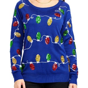 Tipsy Elves Womens Christmas Lights Sweater - 1 of 4