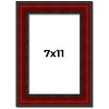 PosterPalooza | Photo Size Weathered Red Picture Frame - UV Acrylic, Foam Board Backing, Hanging Hardware - 2 of 4