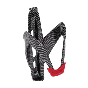 Unique Bargains Universal Bike Bottle Cup Holder Black Carbon Fiber - 1 of 4