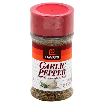 Lawrys Garlic Pepper - Pack Of 12 - 2.6 Oz : Target