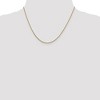 Black Bow Jewelry 0.8mm 14k Yellow Gold Diamond Cut Square Wheat Chain Necklace - 2 of 4
