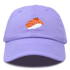 Dalix Salmon Nigiri Embroidered Sushi Cotton Dad Hat Baseball Cap Adjustable Womens - 1 of 4