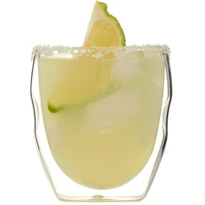 Moderna Double Wall 8oz Clear Borosilicate Glasses Set of 4