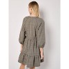 Women's HERITAGE CHECK RUFFLE HEM MINI DRESS - APRICOT - 2 of 4