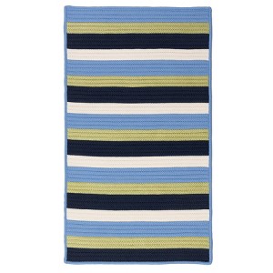 Colonial Mills Norwood Braided Rug, Blue Green 4x6, Rectangle Shape - 1 of 4