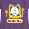 Girls' - Peanuts - Charlie Brown Karneval Fitted Short Sleeve Graphic T-Shirt - 2 of 4
